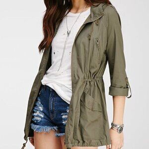 Forever 21 Khaki Parka Jacket